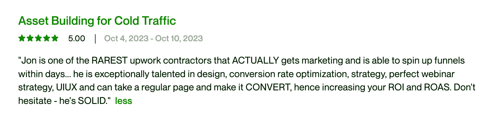 Client Testimonial