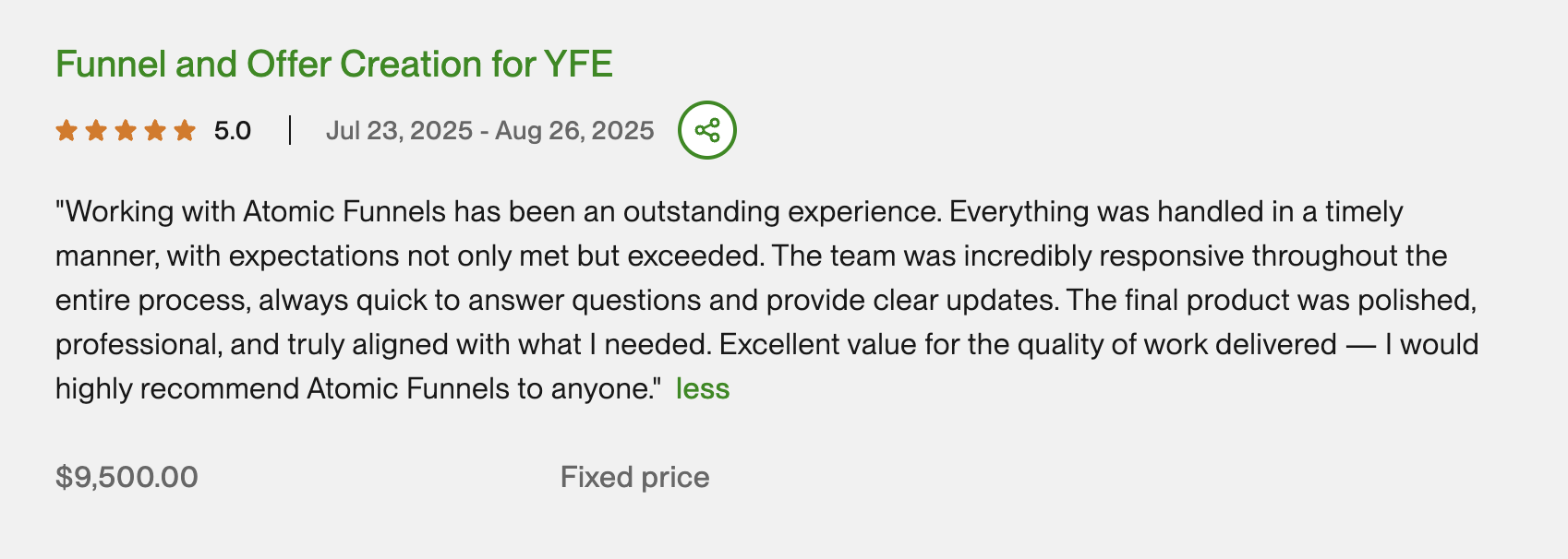 Client Testimonial