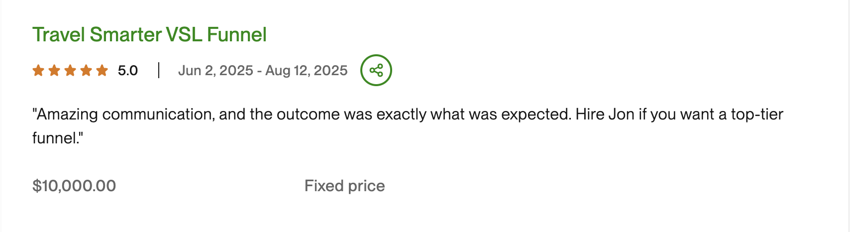Client Testimonial