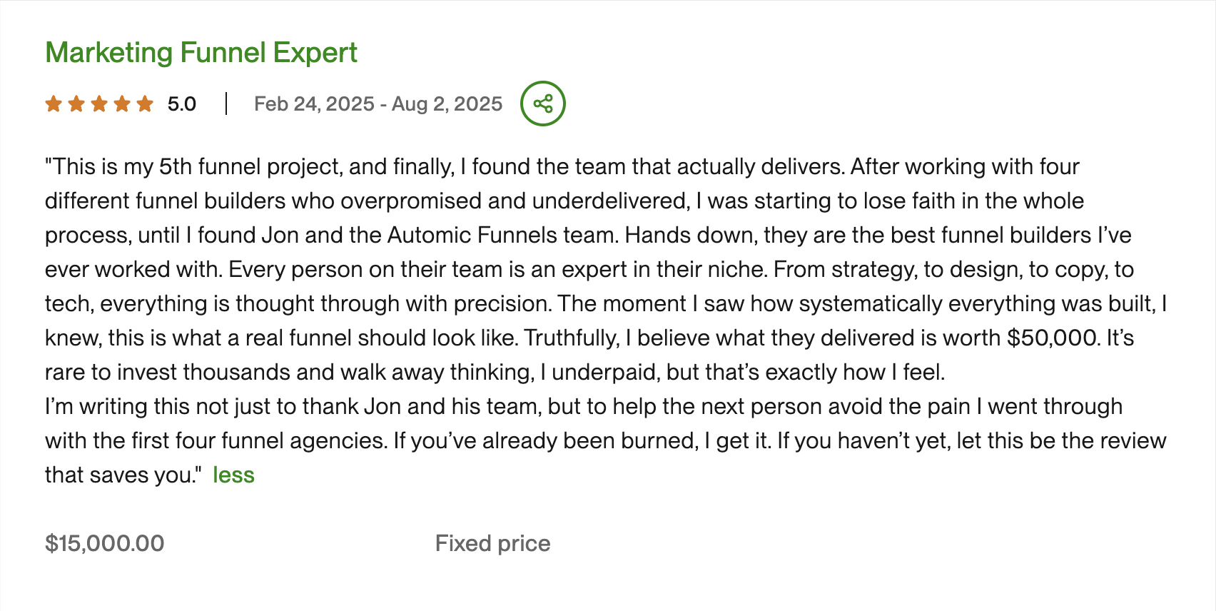 Client Testimonial