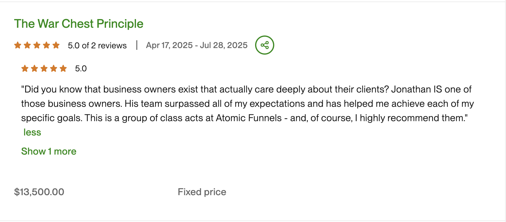 Client Testimonial