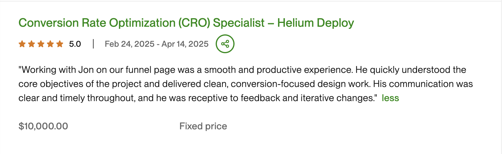 Client Testimonial
