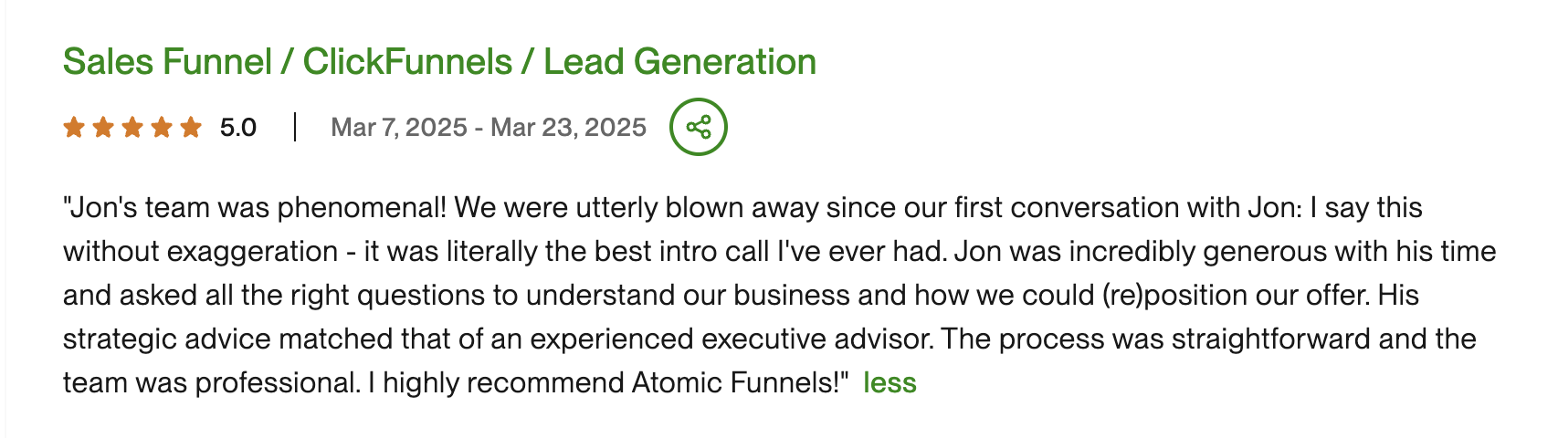 Client Testimonial