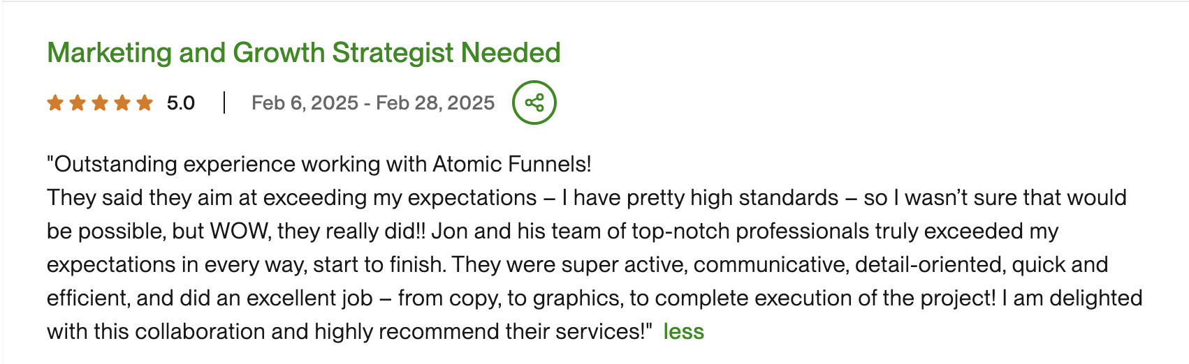 Client Testimonial