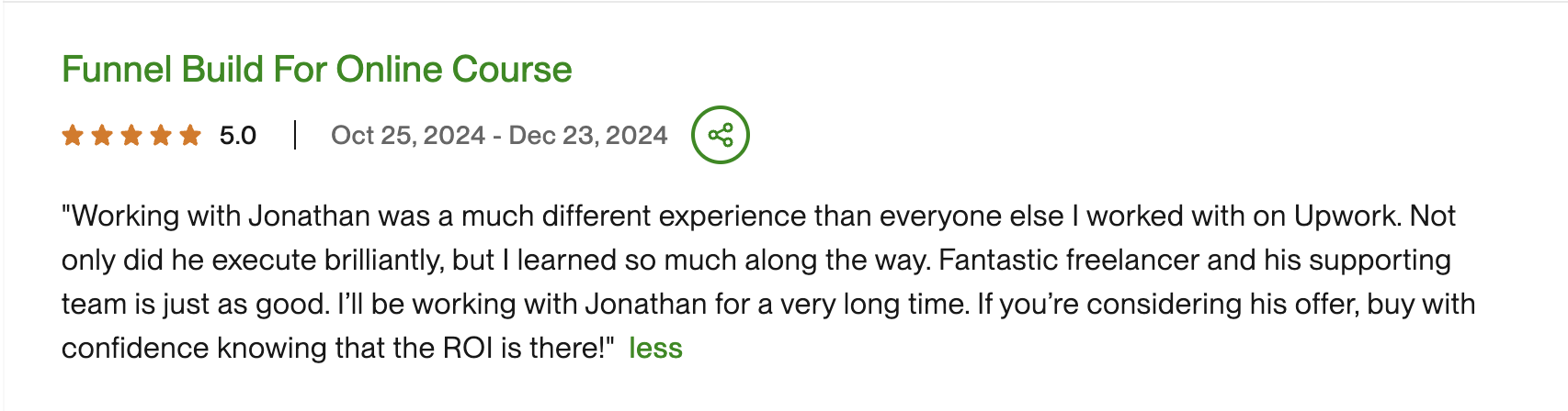 Client Testimonial