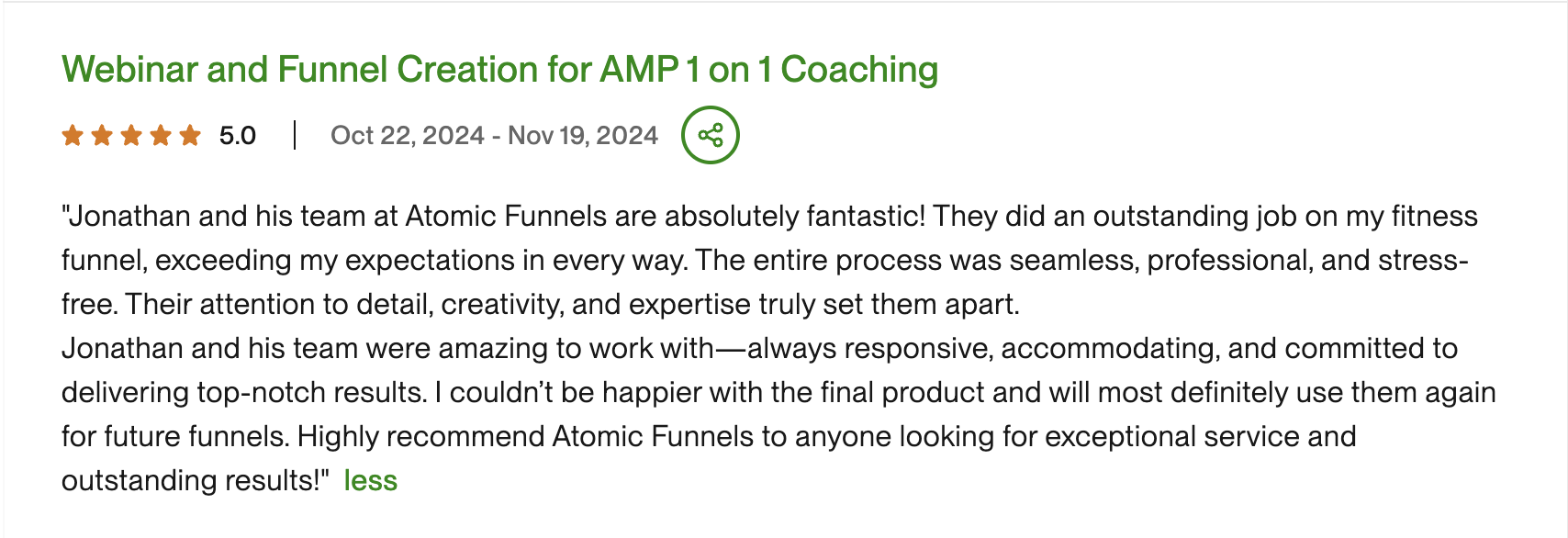 Client Testimonial