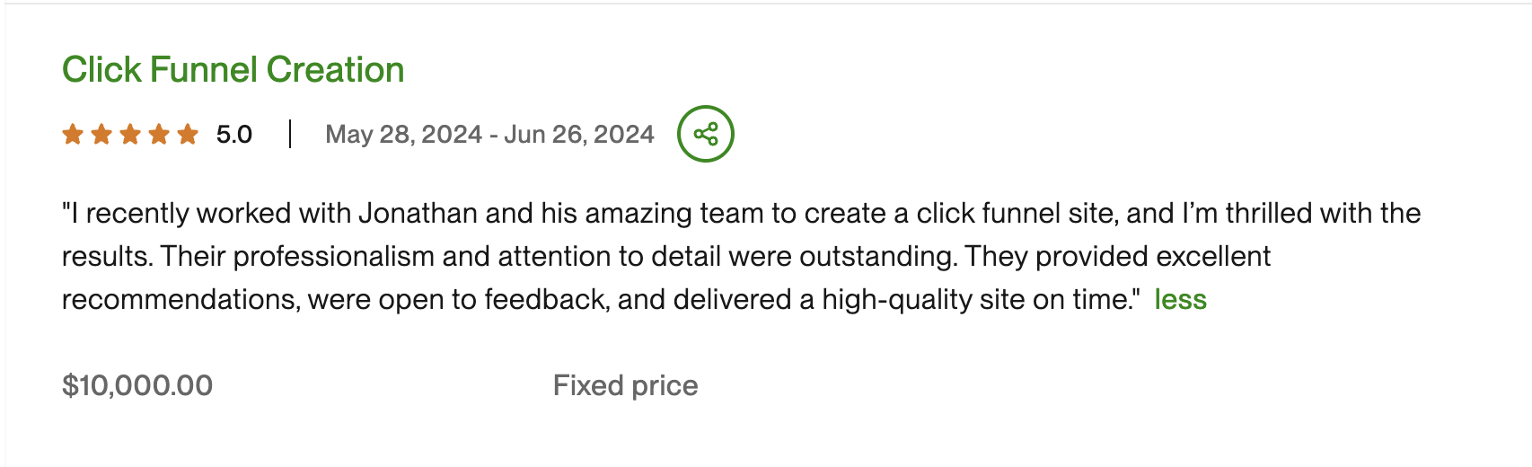 Client Testimonial