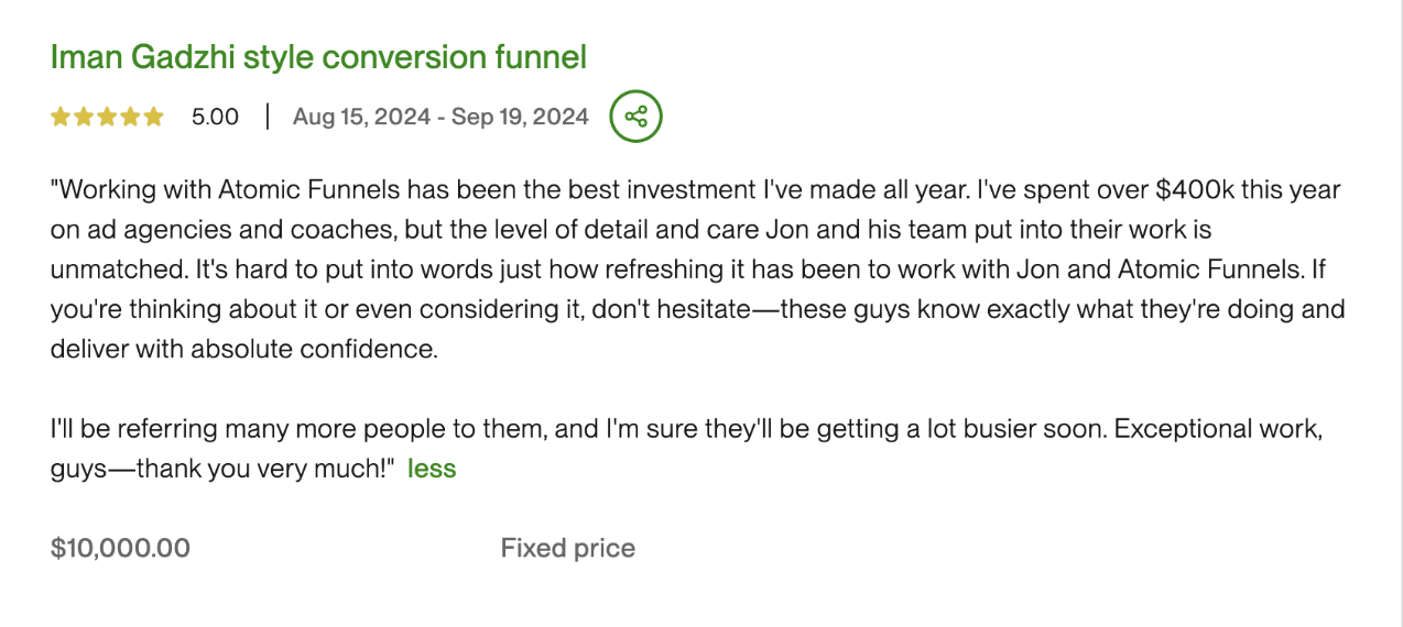 Client Testimonial