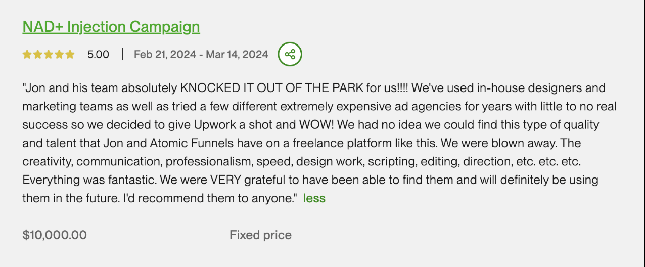 Client Testimonial