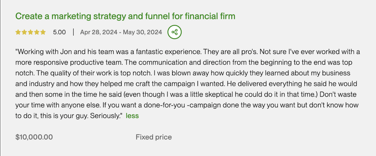 Client Testimonial
